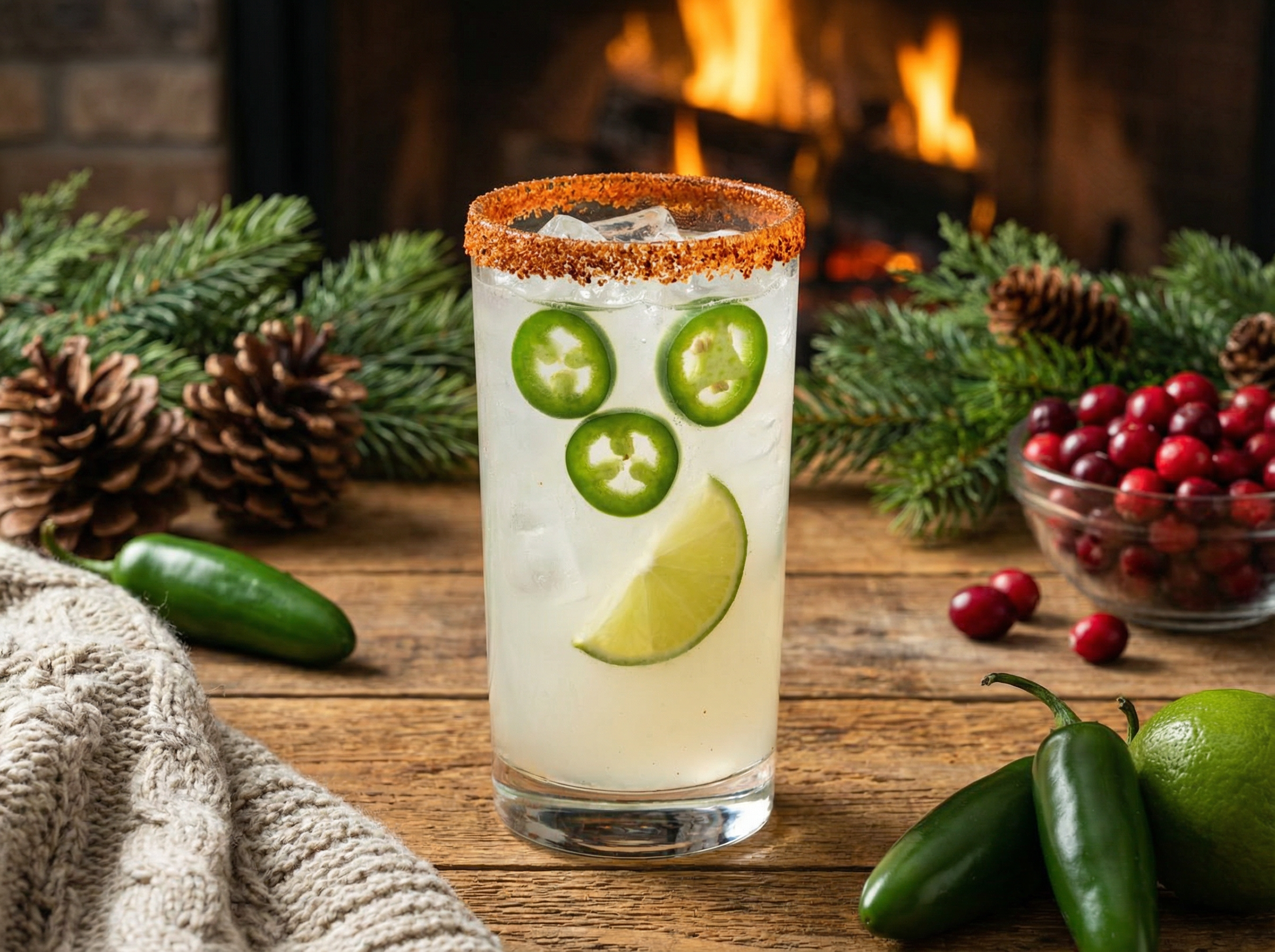 Spicy Margarita made with LEVIA seltzer