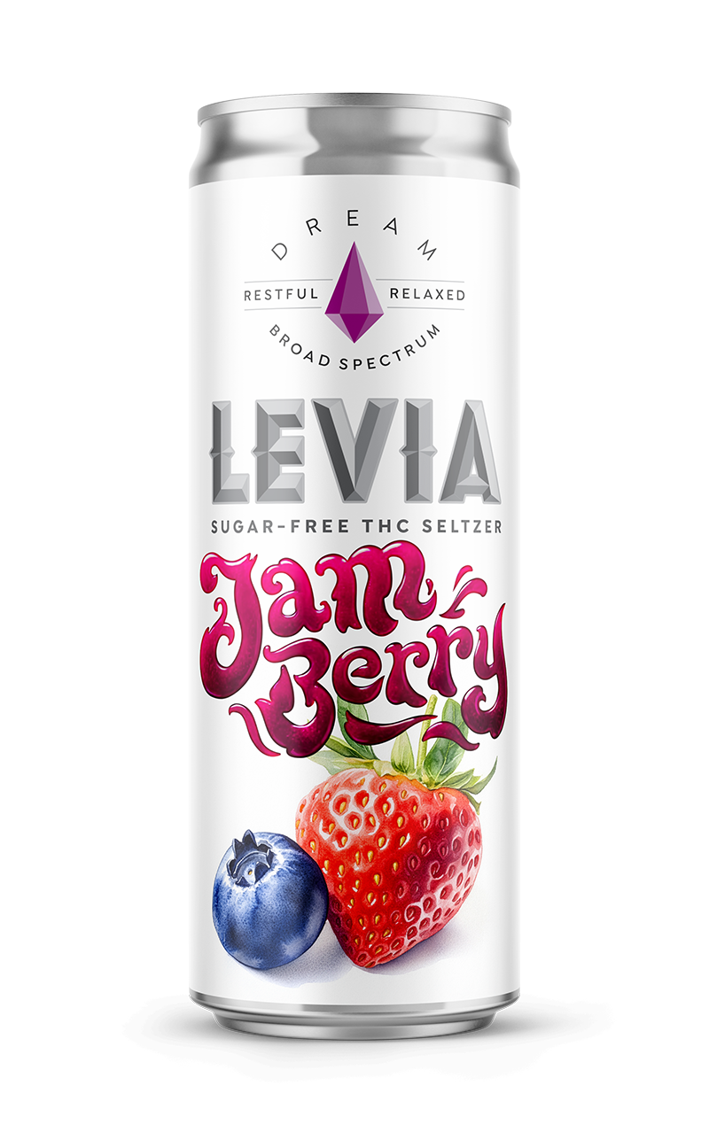 Levia Jamberry THC Sugar-free seltzer